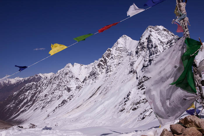 View from the 5,266 m (17,275 ft) Charang La