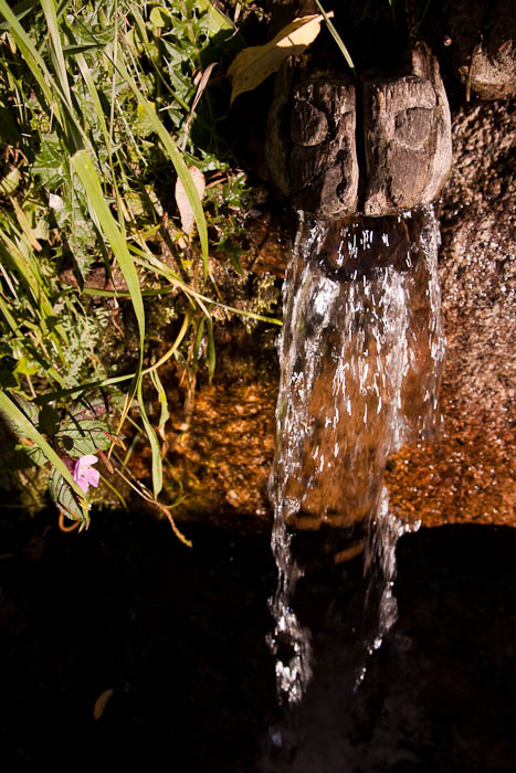 Ornate spout at Chitkul village