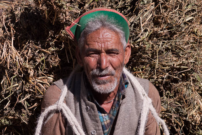 An old man from Chitkul village