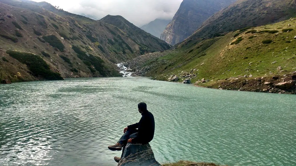 Glacial lake in Jalandhari gad valley , Harsil [Lamkhaga pass trek 2016]