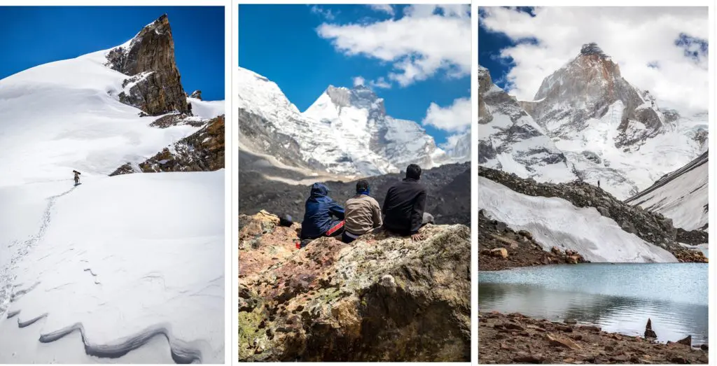 Varied landscapes of three passes trek [Patangani - Auden's col - Mayali pass ]