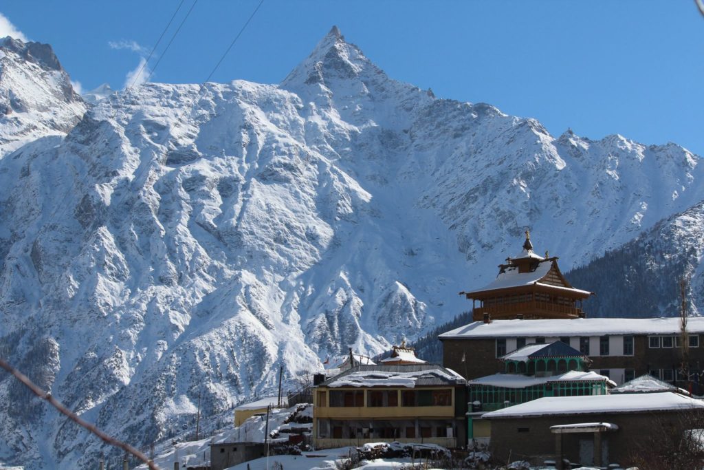 Raldang peak overlooking Chini village of Kalpa.