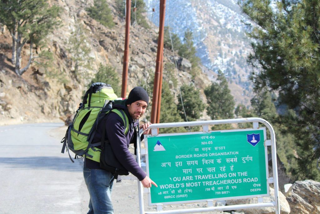 National Higway 5 en route Moorang village of Kinnaur