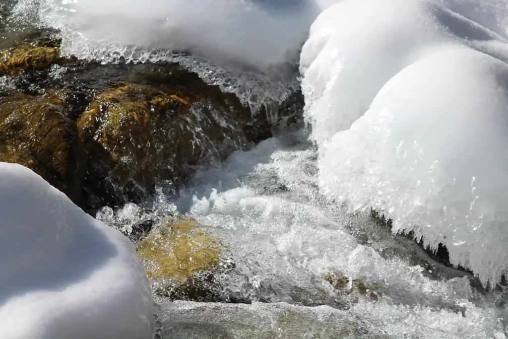 Fronzen Tidong stream of Kinnaur 