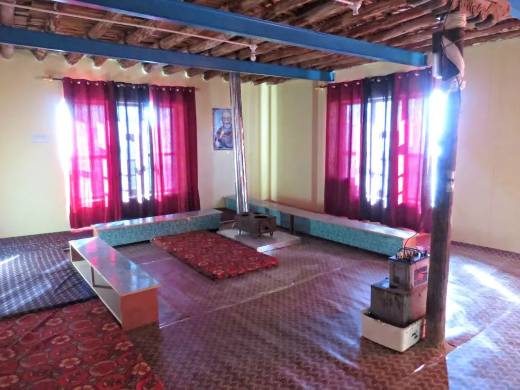 The fireplace , Cherring homestay , Kibber