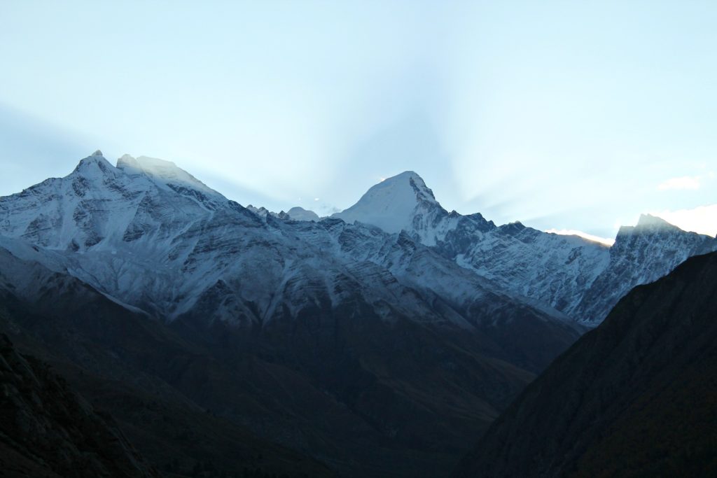 getting up early was worth it , Sunrise from Thola peak Chitkul , Baspa Valley