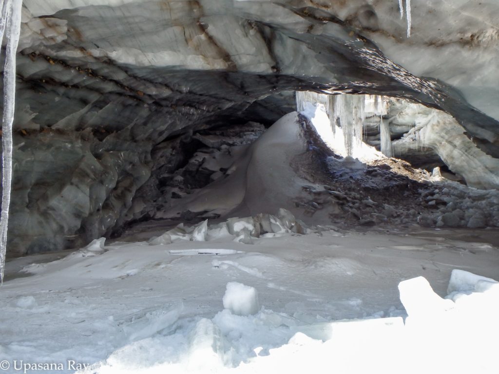 Baspa glacier ice cave