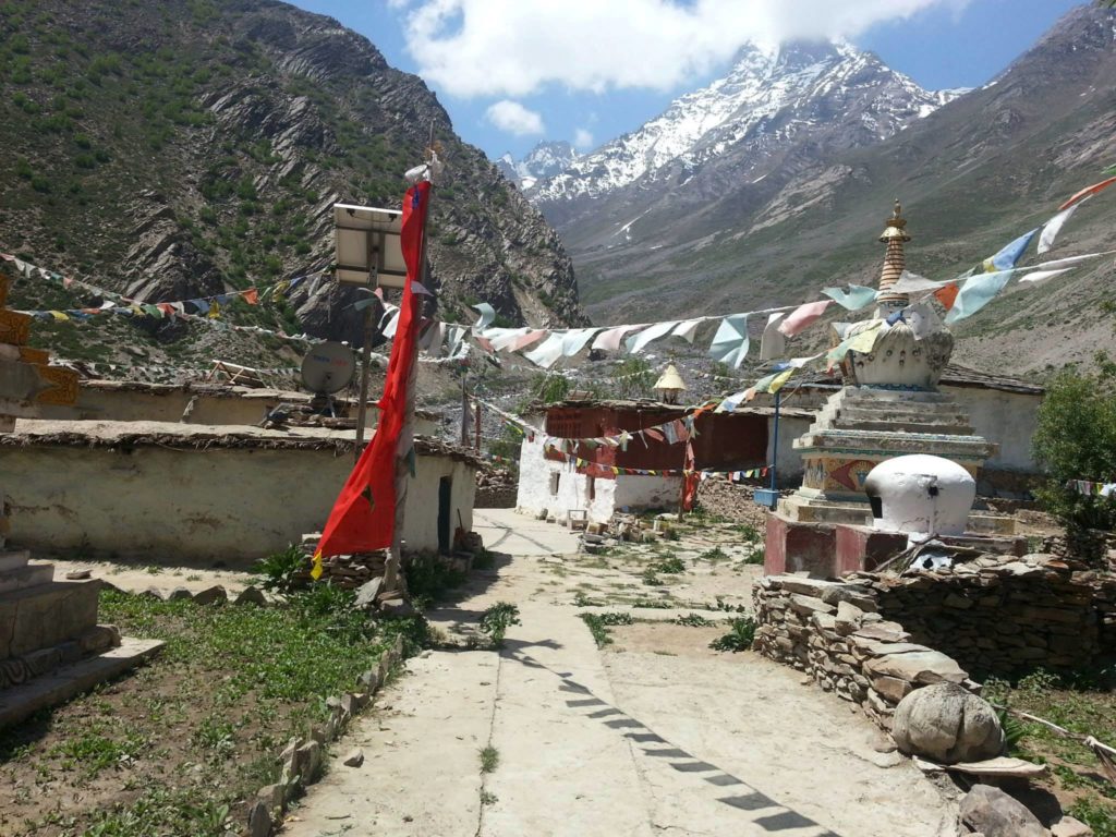 Rangrik Tungma monastery Charang. The monastery is believed to be one of the earliest monastery established in Kinnaur.