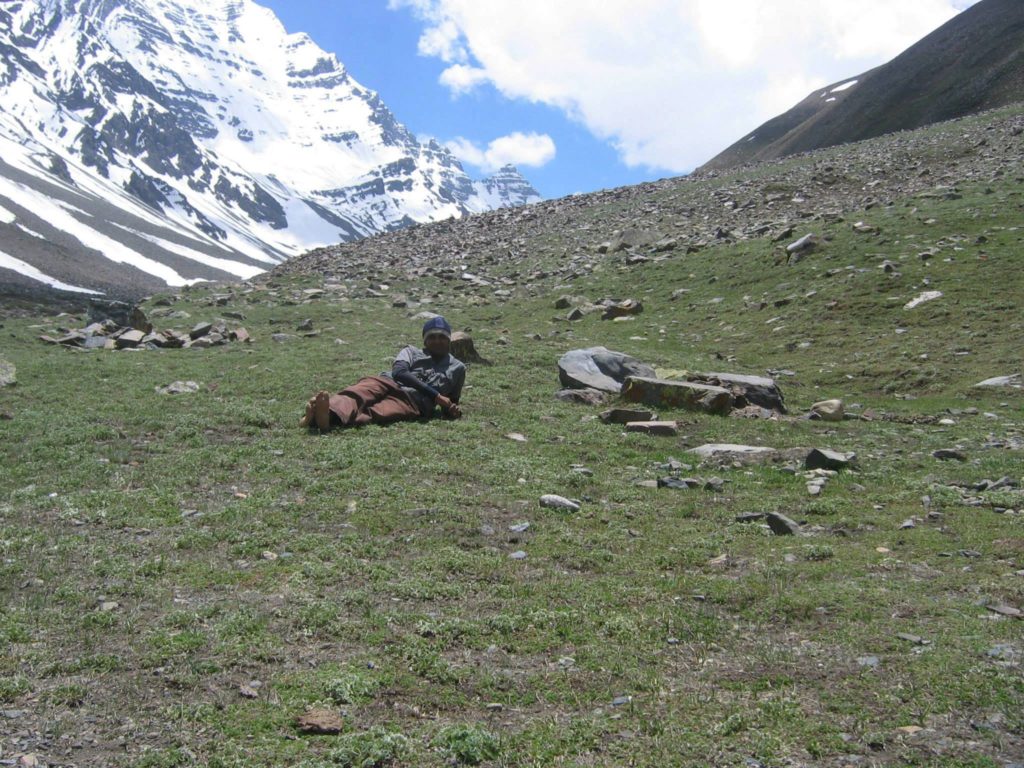 Relaxing on the Lalanti meadows
