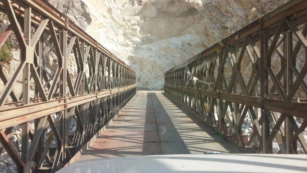 Enroute Shurting, Fantastic bridge over river Tidong