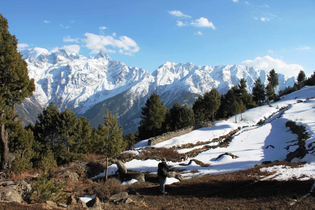 Chaka meadows Kalpa | Kinnaur in winters