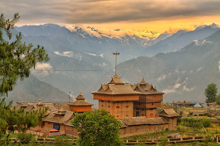 Sarahan temple landscape view