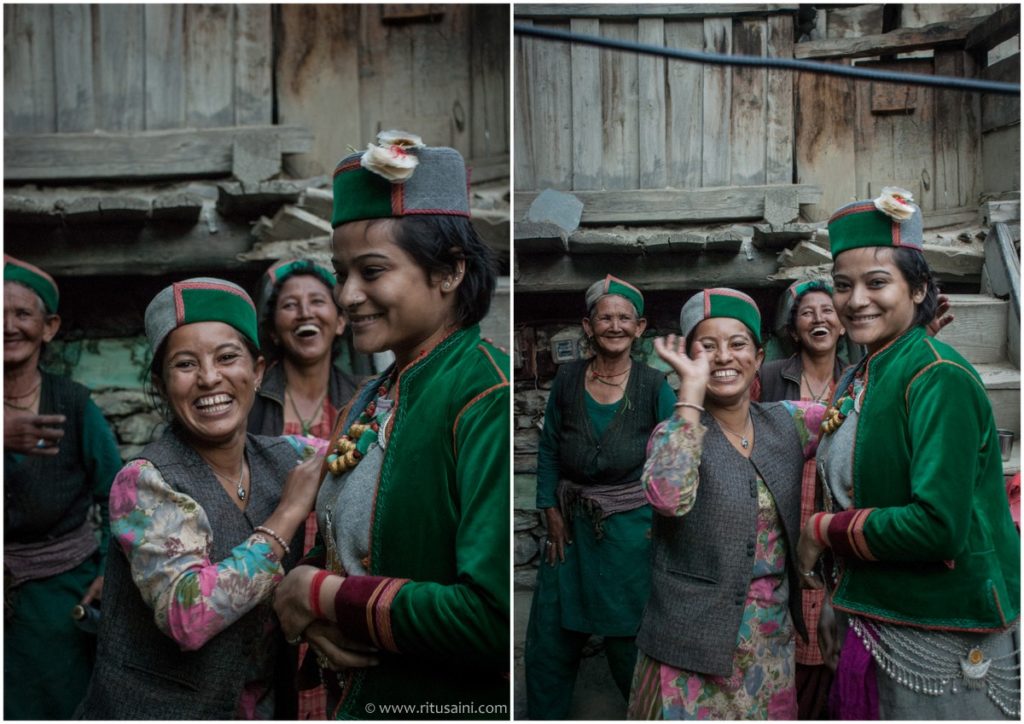 Sharing a light moment with ladies of Rushkalang