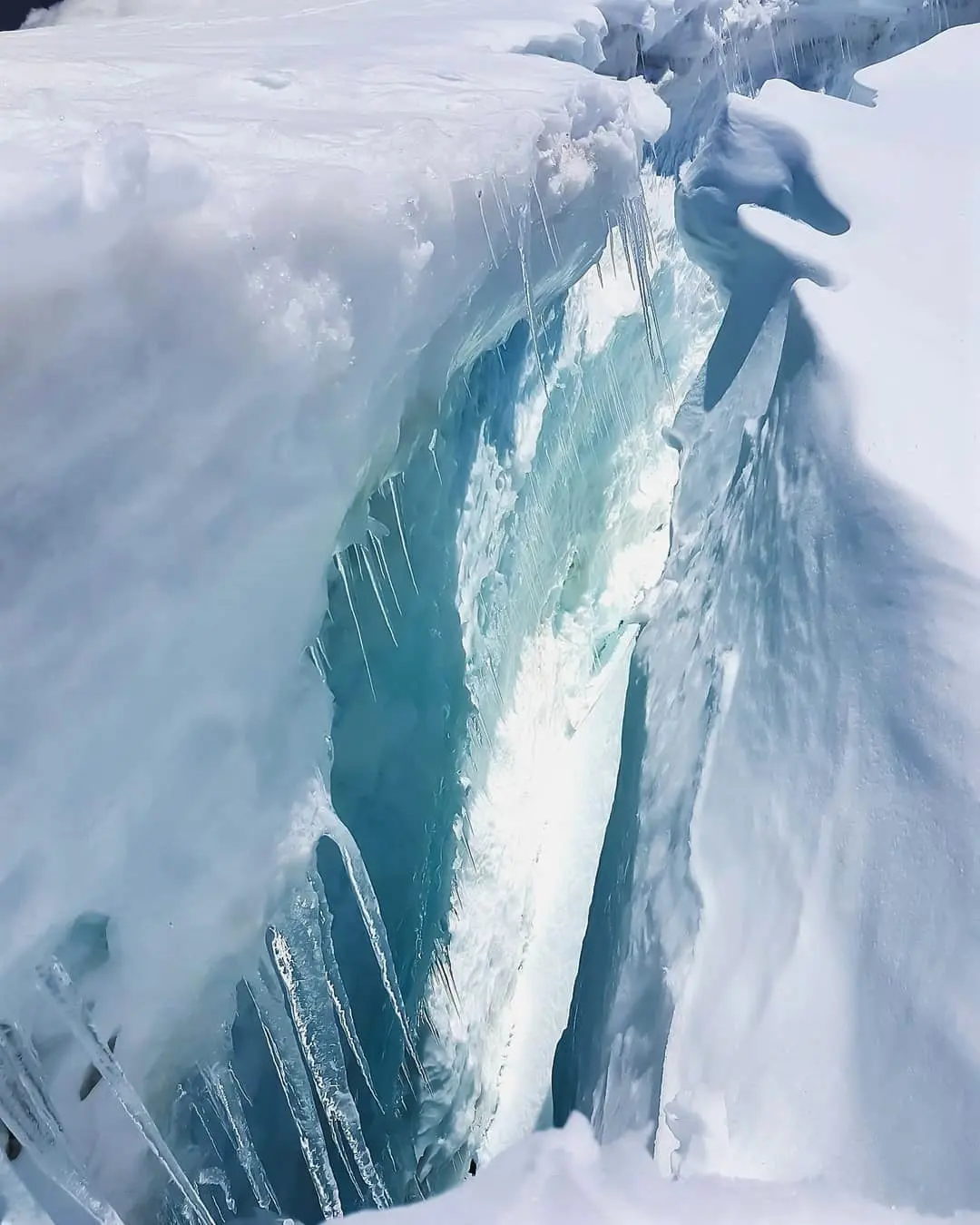 A-deep-crevasse-in-Khatling-glacier A deep crevasse in Khatling glacie