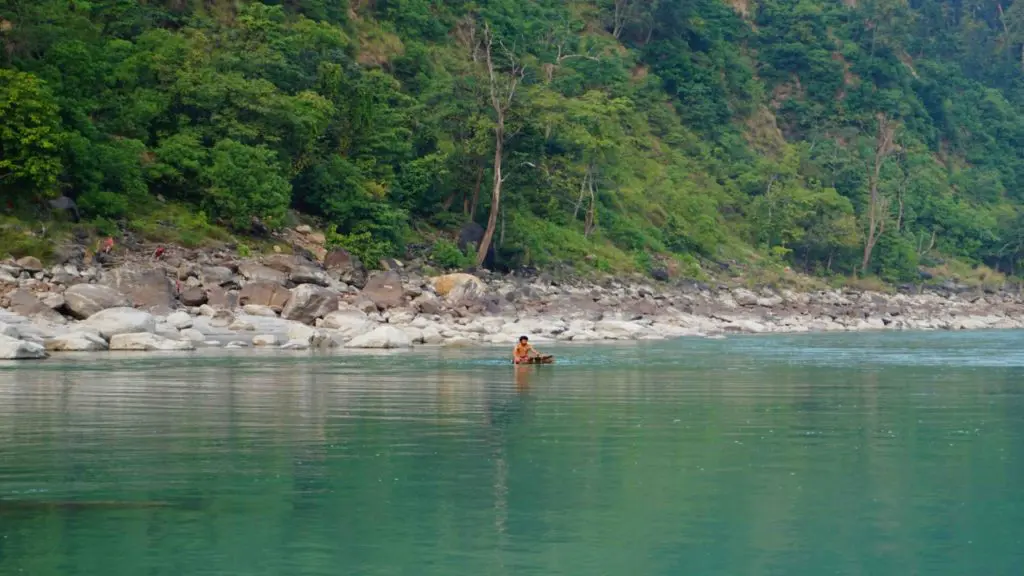 Turquoise waters of Mahakali river