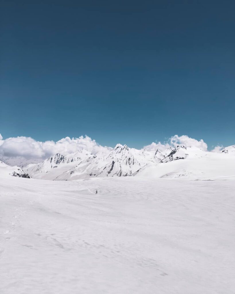 Snowfields of Auden's Col