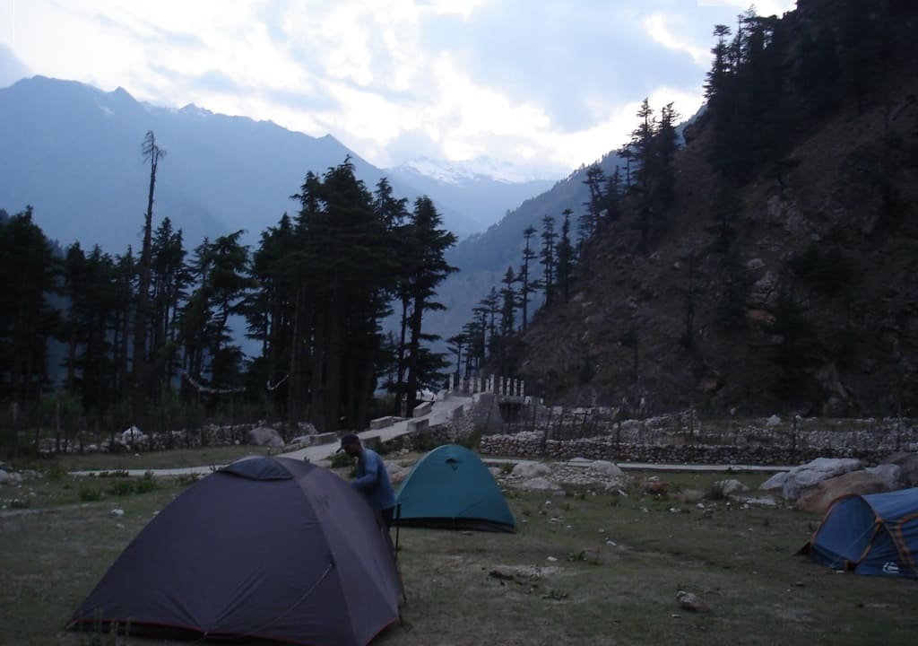 Camping near Wilson Cottage of Harsil