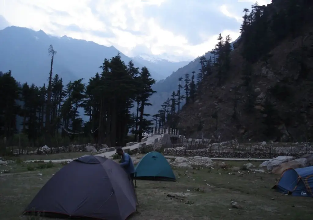 Camping near Wilson Cottage of Harsil