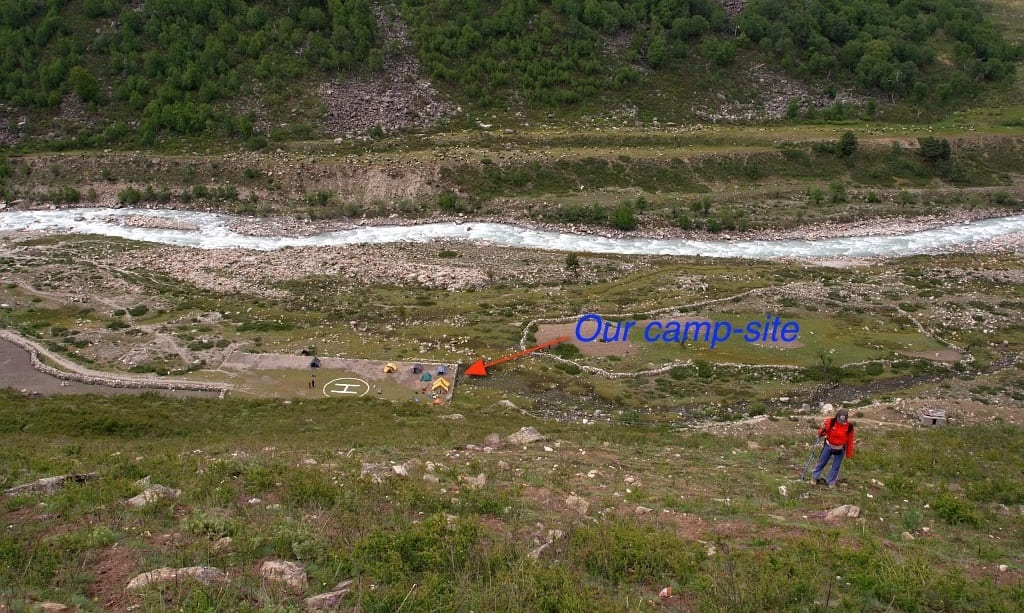 Lamkhaga team exploring around Nagasthi ITBP camp