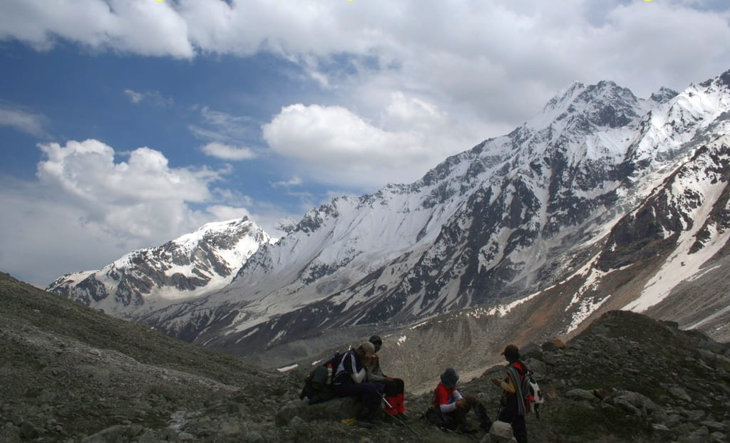 Moraine section near the mouth of Jalandhari Gad river