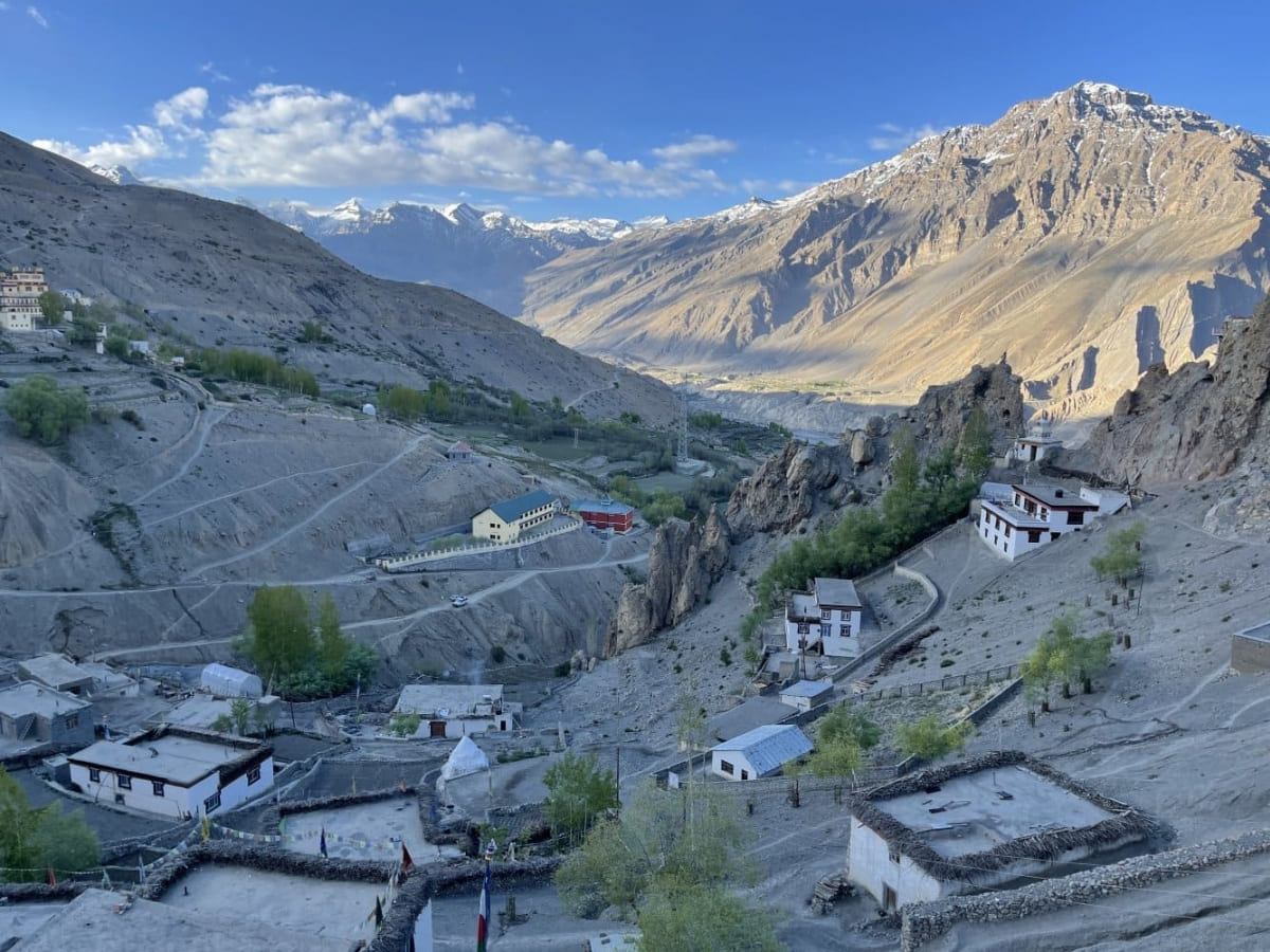 Photo taken from Dhankar monastery overlooking the valley