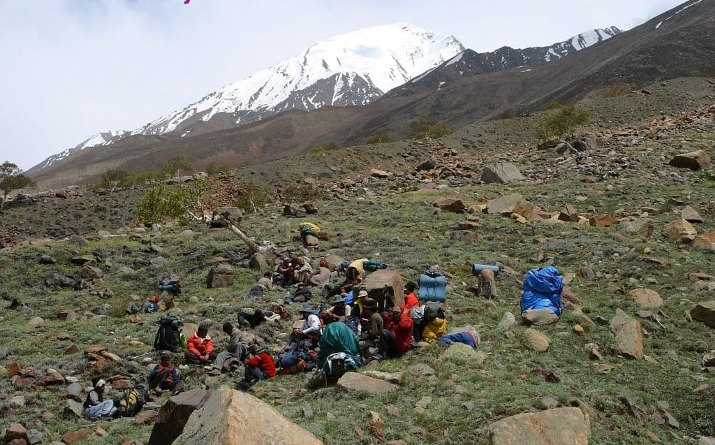 Site for lunch located before boulder zone and nallah