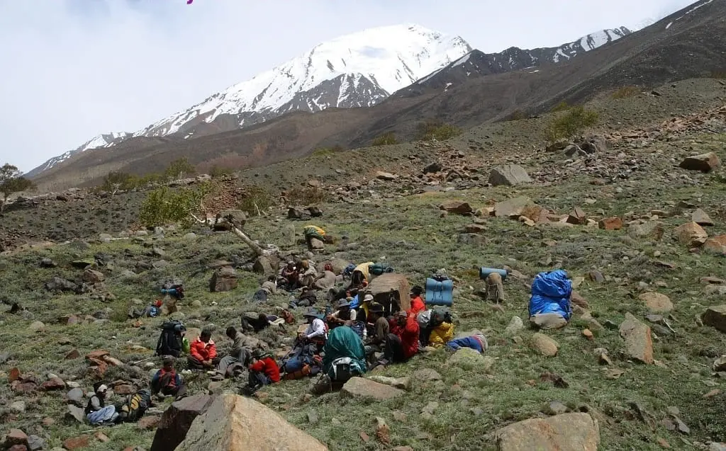 Site for lunch located before boulder zone and nallah