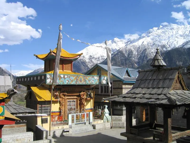 Temple courtyard of Bairing Nag deity in Sangla village