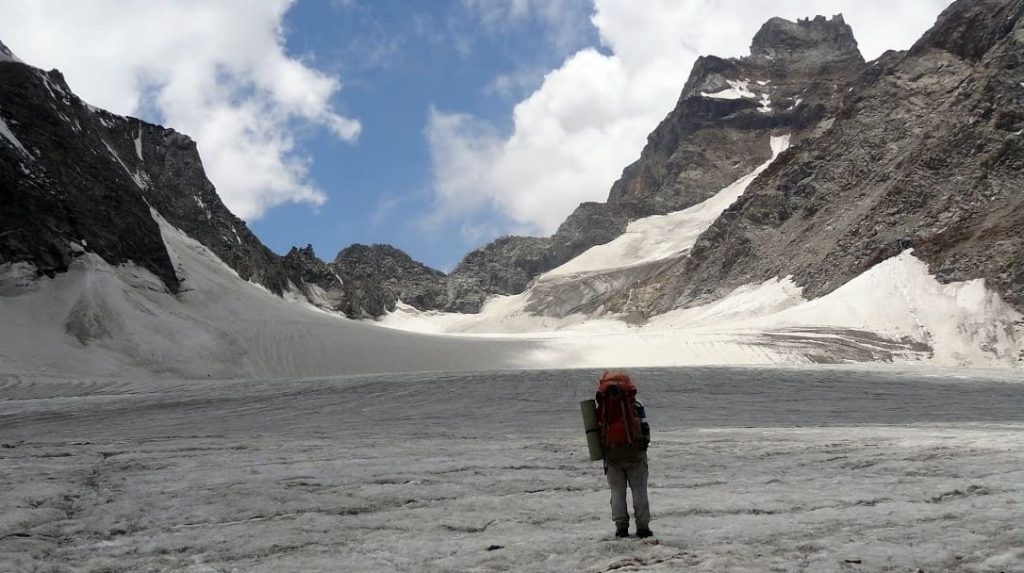 Glacier below Khimloga pass