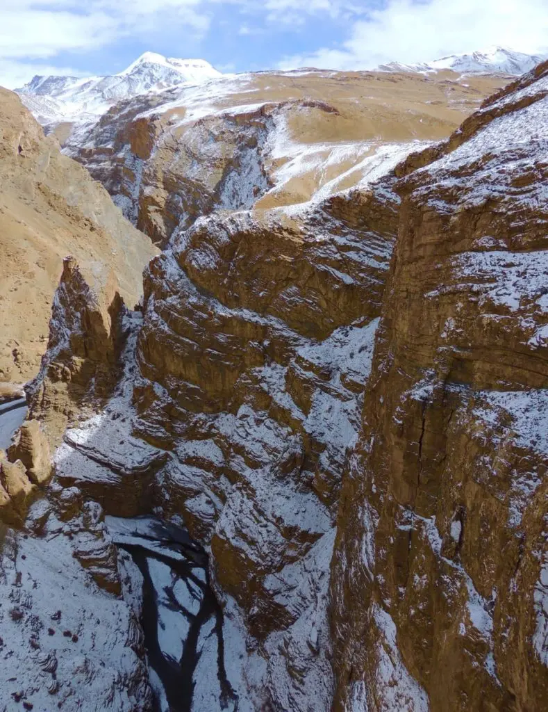 Deep canyons near Chicham village are famous as territory of Snow Leopards