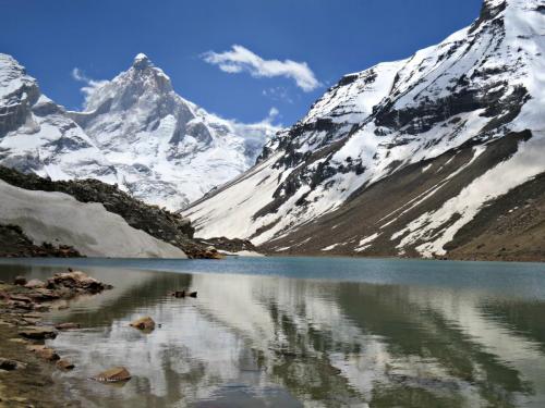 Kedartal. Gangotri National Park. Auden's col trek