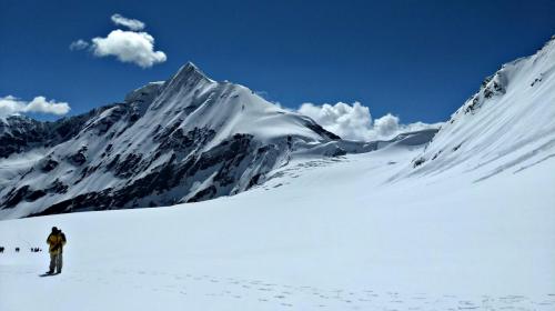Walking the Baspa Glacier. Lamkhaga pass trek