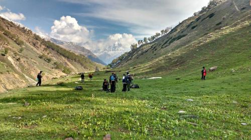 Lower Kyarkoti Meadows. Lamkhaga pass trek